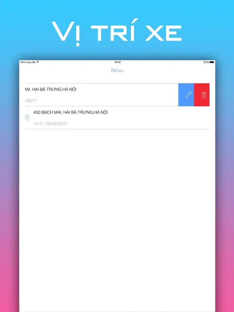 Capturas de tela do Tìm xe - Tìm vị trí xe của bạn iPad 