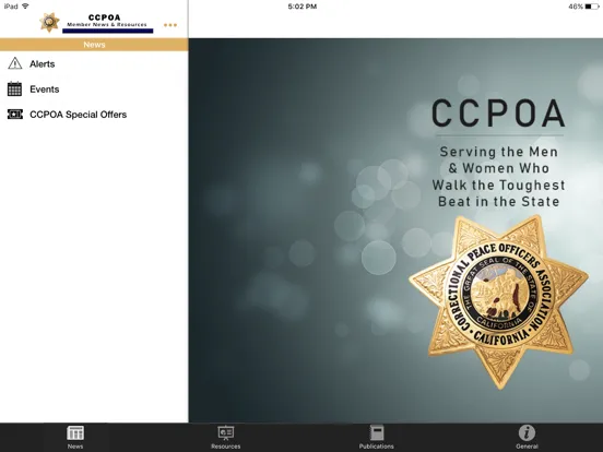 CCPOA Members App iPad  سکرین شاٹس