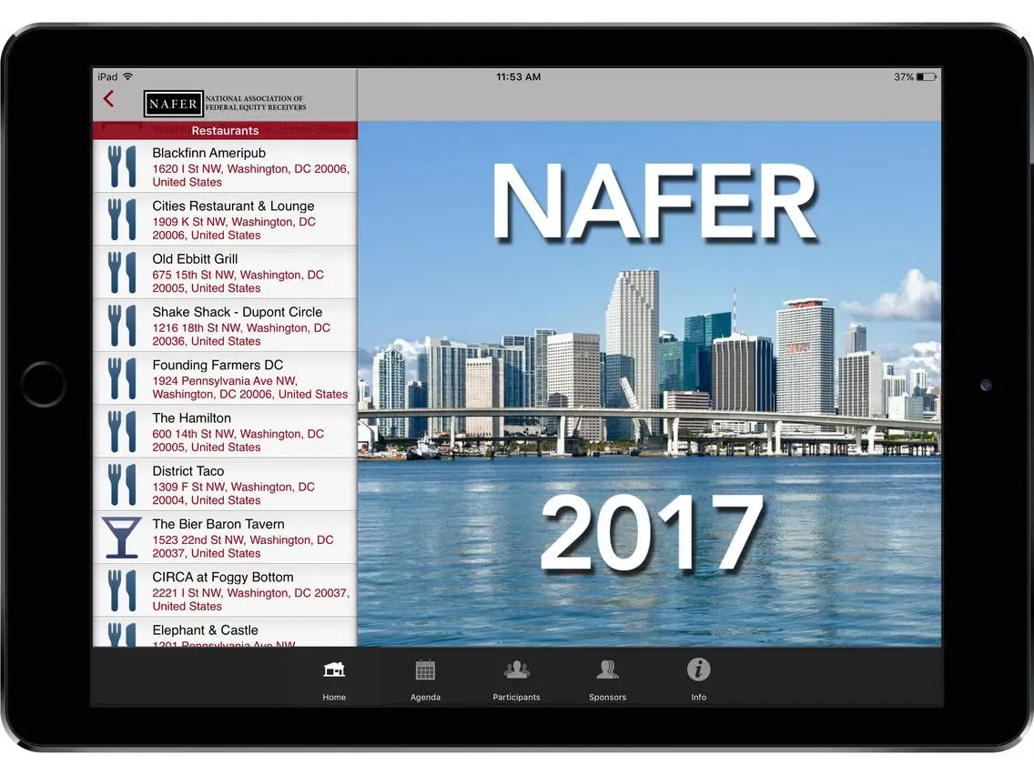 ภาพหน้าจอของ NAFER 2017 Annual Conference iPad 