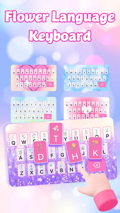 Flower Language Bloom Keyboard स्क्रीनशॉट