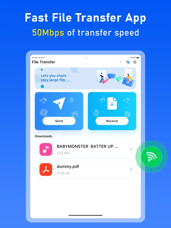 File Transfer - ftShare iPad  Screenshots