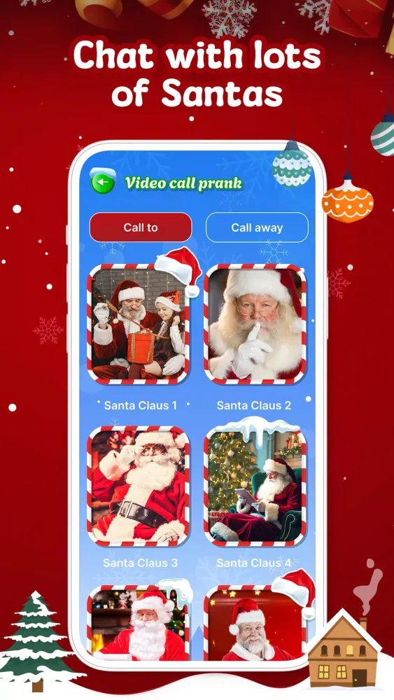 Santa Call Prank - Fake Video应用截图