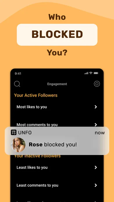 Zrzuty ekranu UNFO: Reports for Instagram