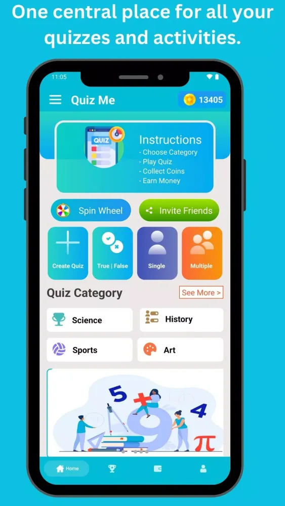 QuizMe Earn Learn & Win Reward应用截图