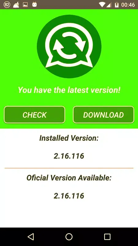 Tangkapan layar Update for WhatsApp Prank