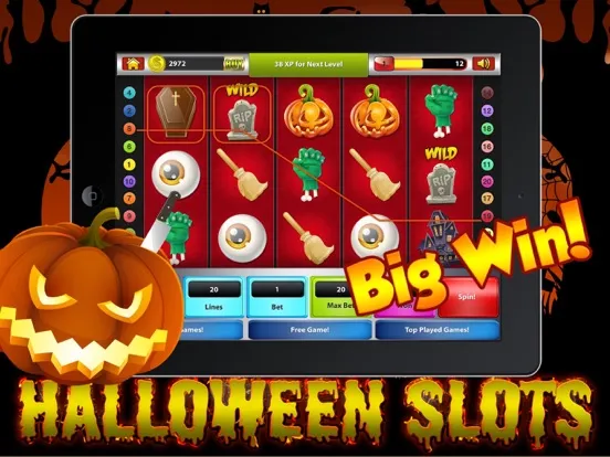 Capturas de pantalla de Creepy Clown Pumpkin Slots iPad 