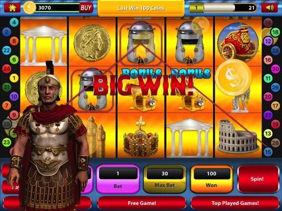Capturas de pantalla de Roman Battle Slot Machine Jackpot Casino Games iPad 