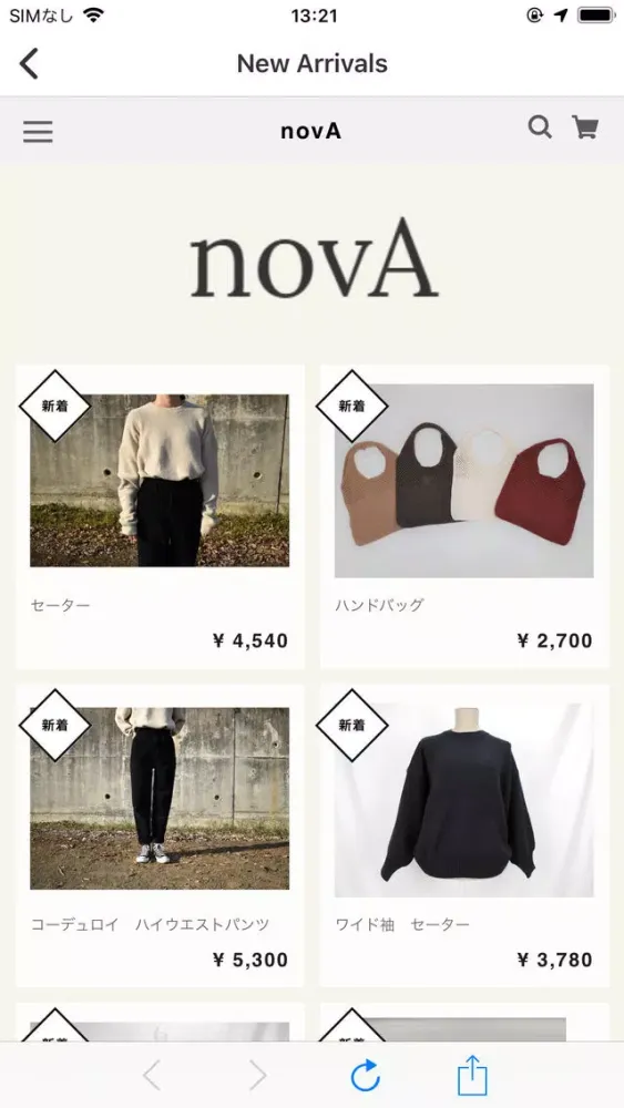 レディースファッション通販/セレクトショップ novA سکرین شاٹس