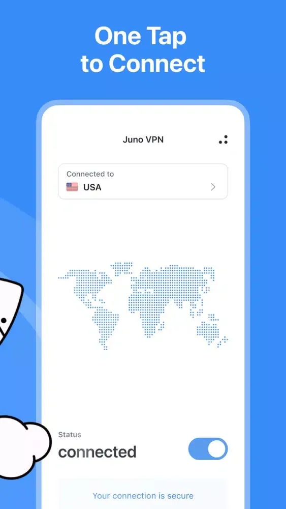 Captures d'écran de Juno VPN