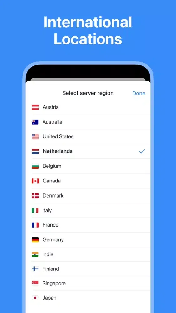 Captures d'écran de Juno VPN