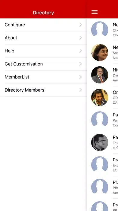 BNI Biz.Directory Screenshots