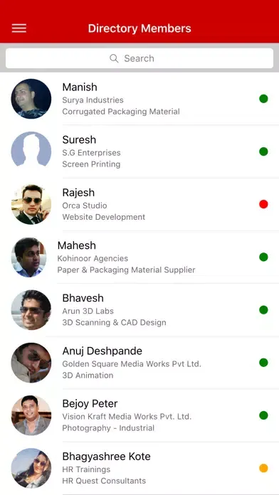 BNI Biz.Directory Screenshots