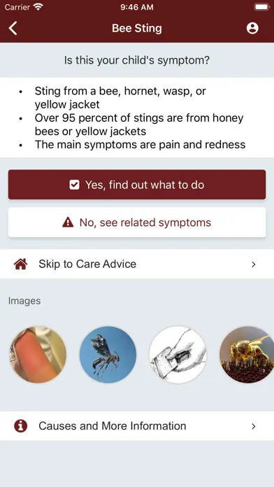 Tangkapan skrin CMH Care