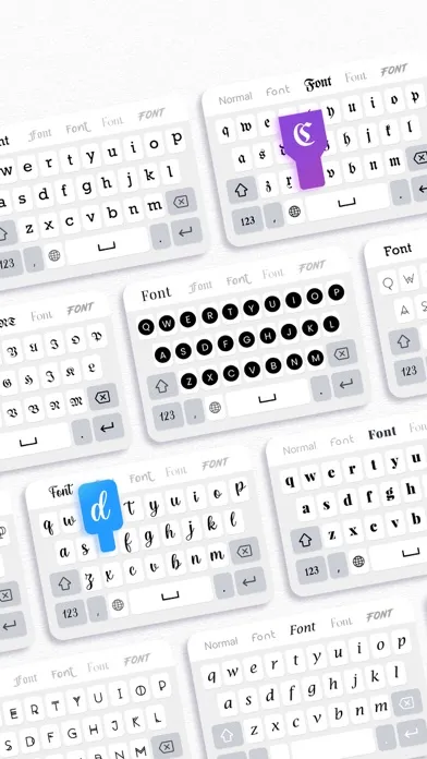 Captures d'écran de Fonts for iPhone - KBoard