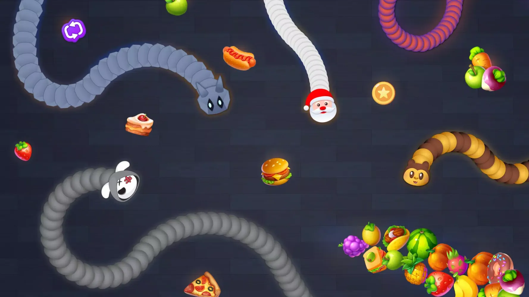 Snake Game - Worms io Zone Screenshots
