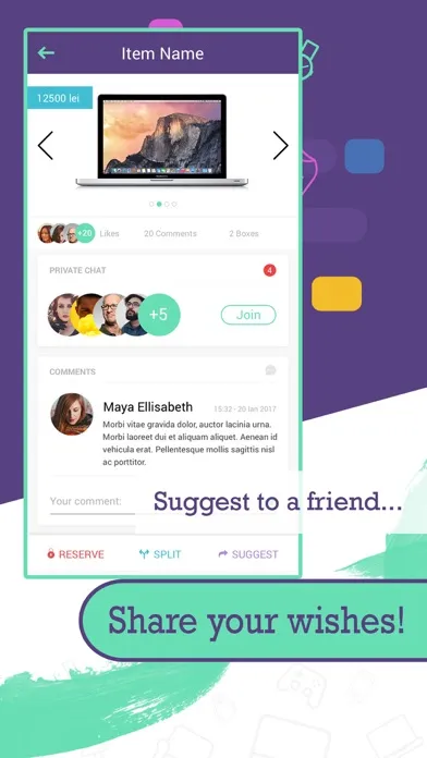 WishBox Application स्क्रीनशॉट