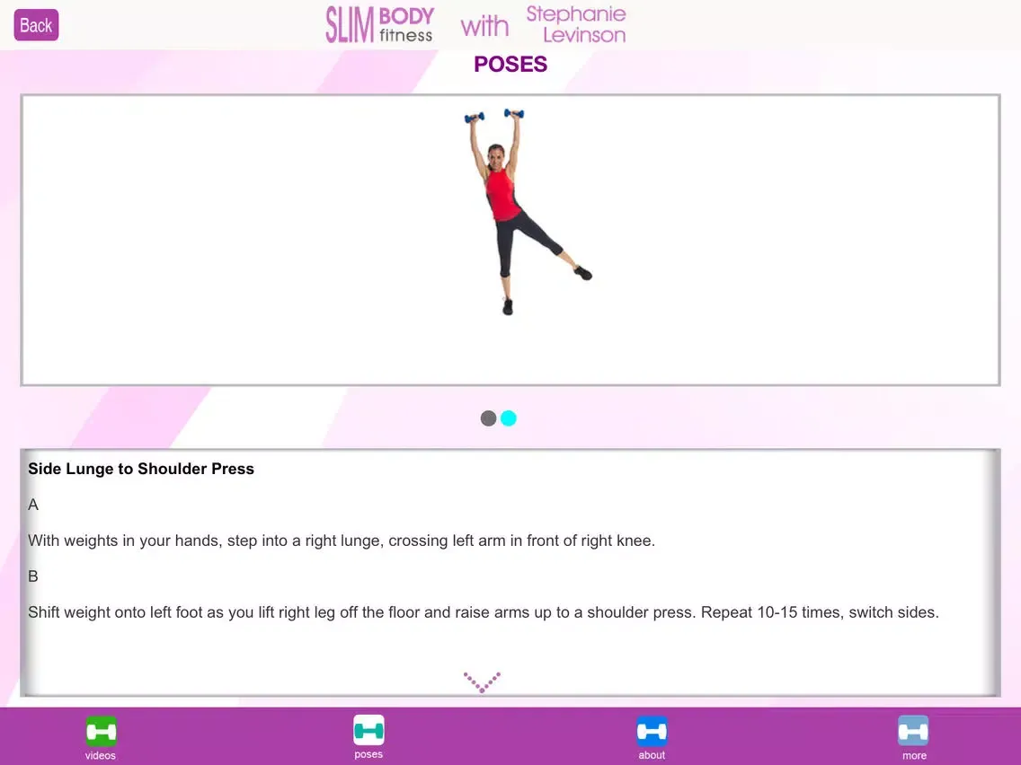 Tangkapan layar Slim Body Fitness with Stephanie Levinson iPad 