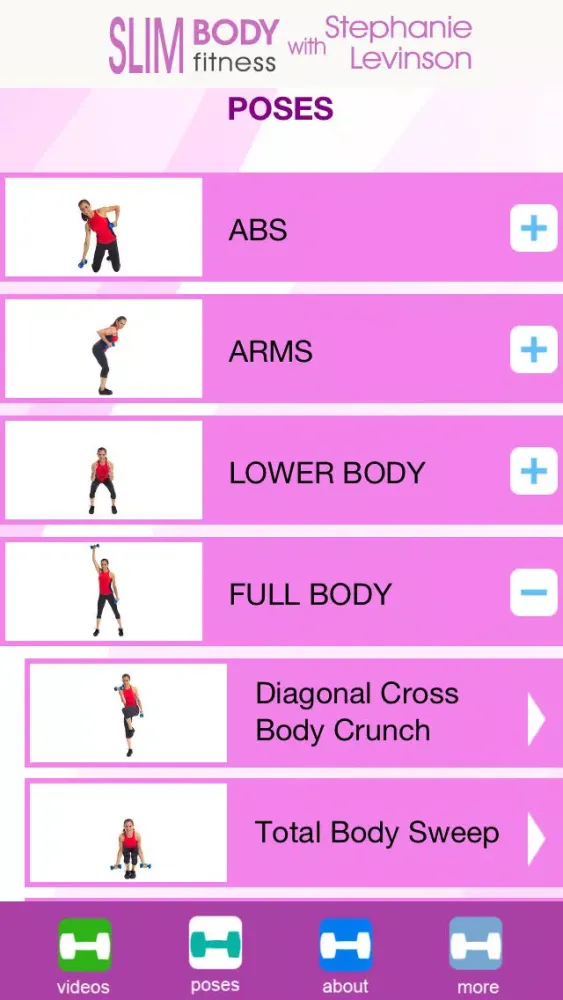 Tangkapan layar Slim Body Fitness with Stephanie Levinson