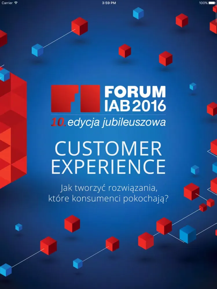 Capturas de tela do IAB Forum 2016 iPad 