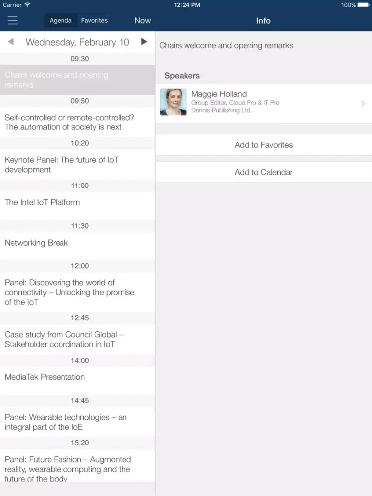IoT Tech Expo Europe iPad  سکرین شاٹس