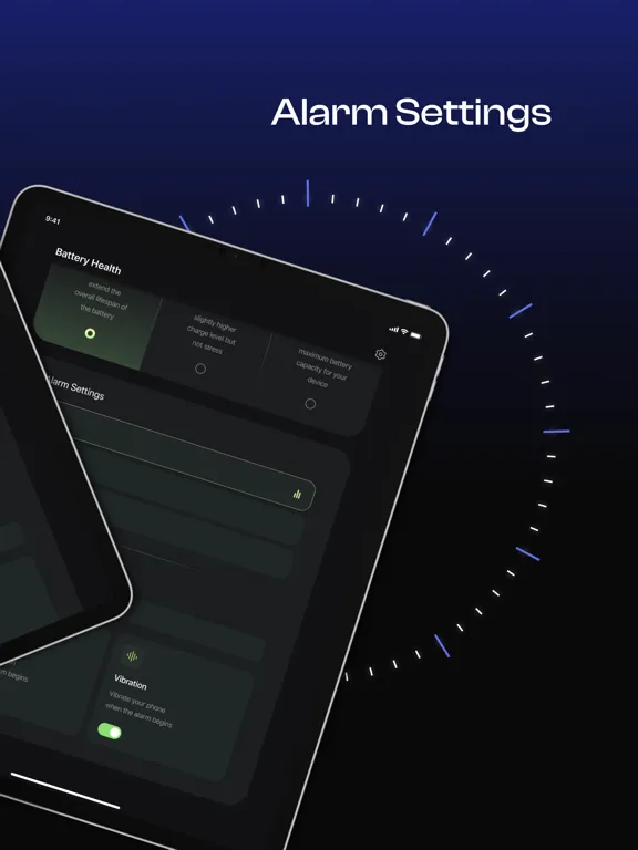 Tangkapan skrin Battery 100% Alarm iPad 