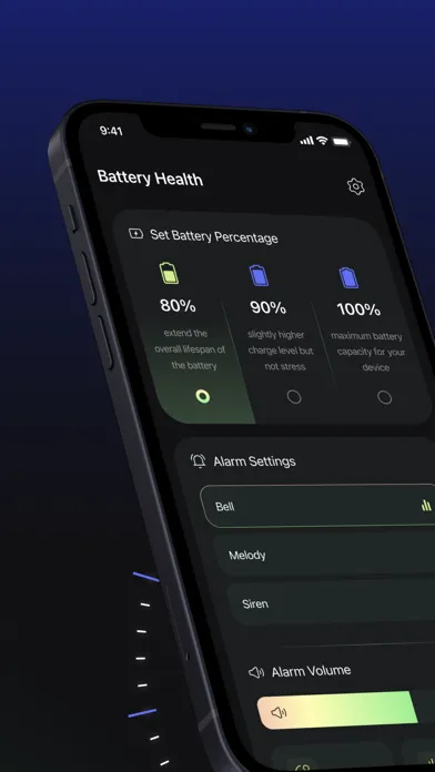 Tangkapan skrin Battery 100% Alarm