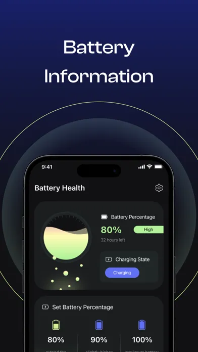 Tangkapan skrin Battery 100% Alarm