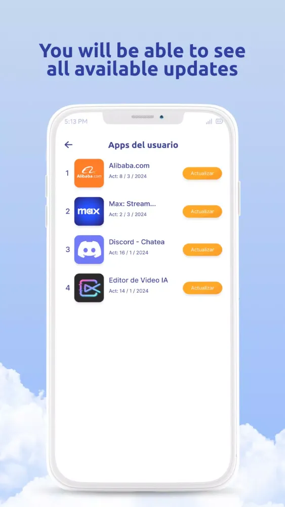 Apps Update Manager Screenshots