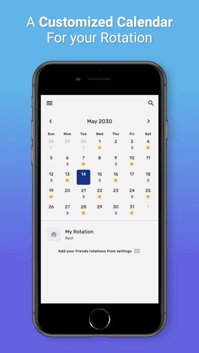 Monaweb -Shift worker calendar應用截圖