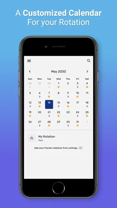 Monaweb -Shift worker calendar 스크린샷