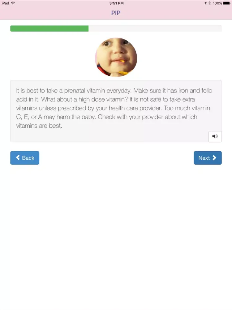 Pregnancy Information Program iPad  স্ক্রিনশট