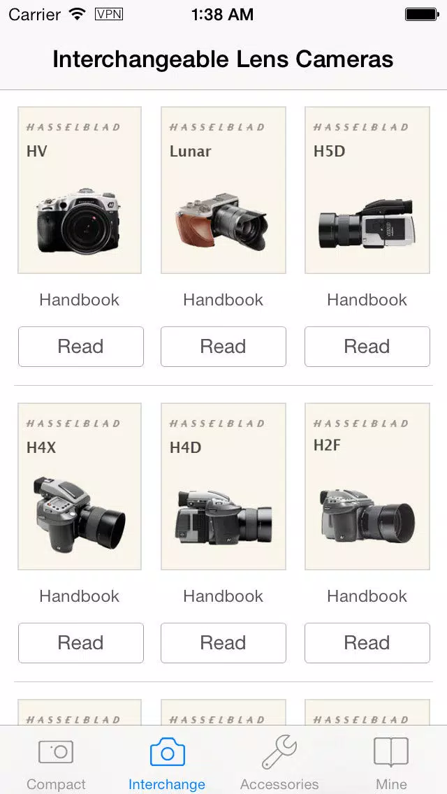 Hasselblad Camera Handbooks স্ক্রিনশট