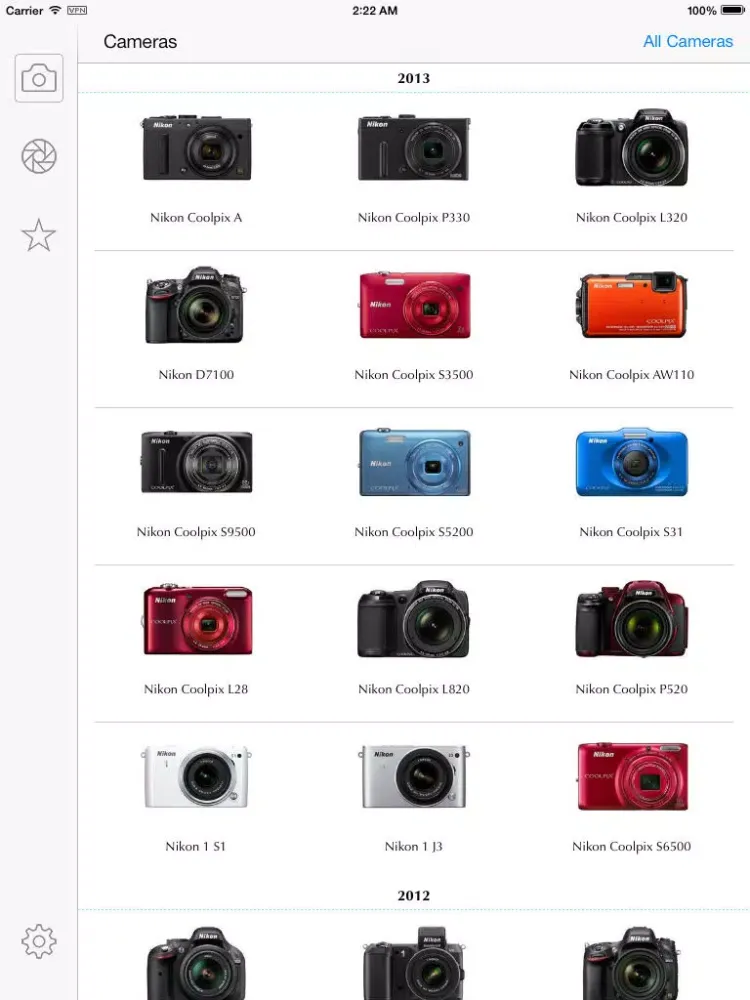 Ảnh chụp màn hình của Nikon Camera Bible - The Ultimate DSLR & Lens Guide: specifications, reviews and more iPad 
