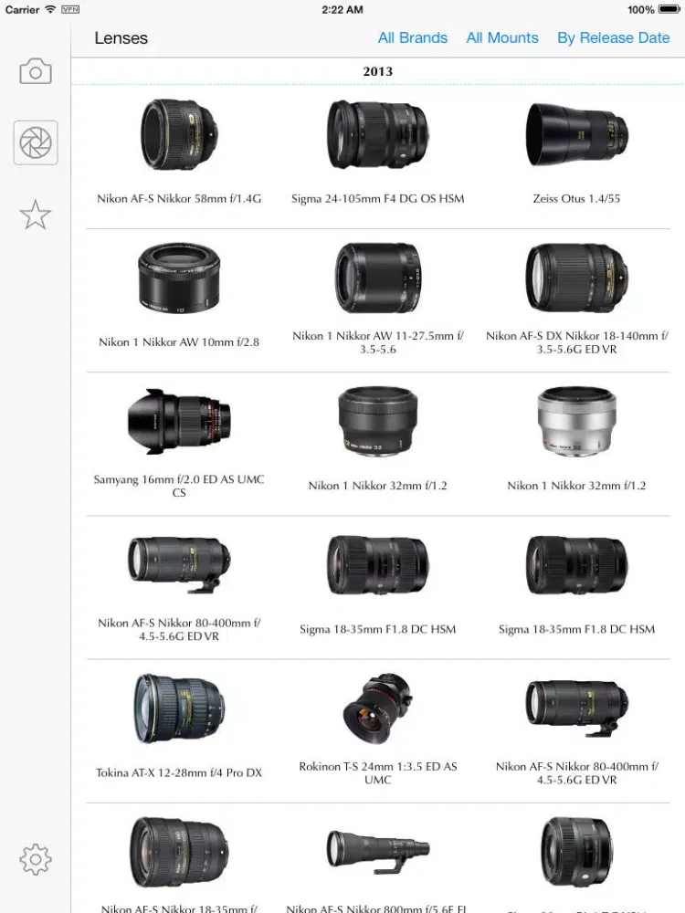 Ảnh chụp màn hình của Nikon Camera Bible - The Ultimate DSLR & Lens Guide: specifications, reviews and more iPad 