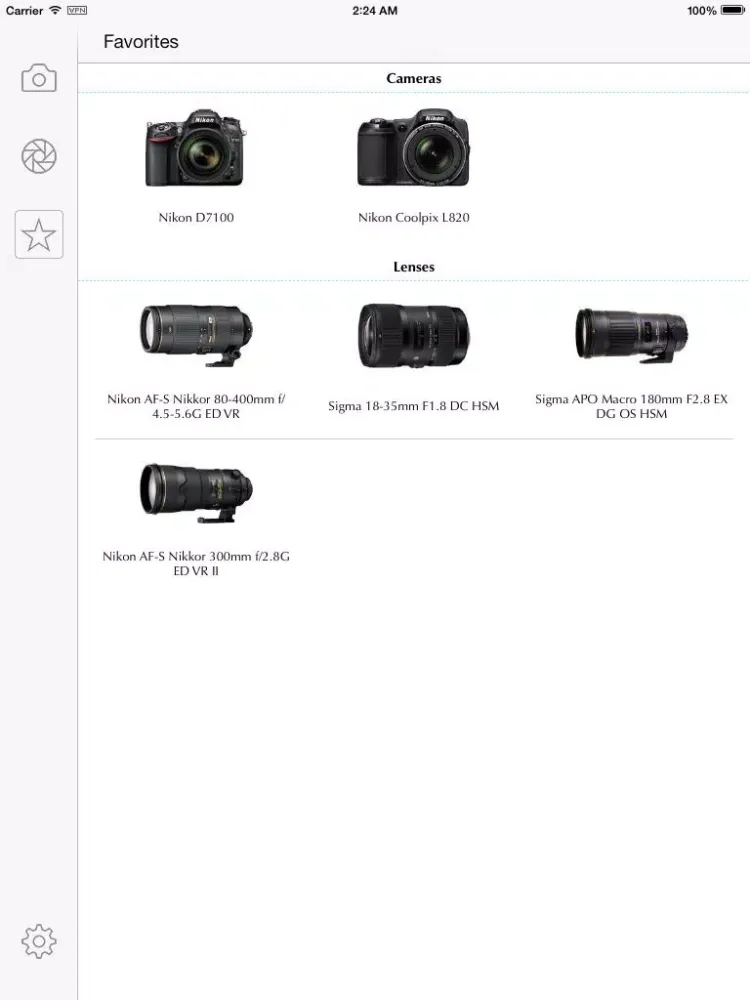 Ảnh chụp màn hình của Nikon Camera Bible - The Ultimate DSLR & Lens Guide: specifications, reviews and more iPad 