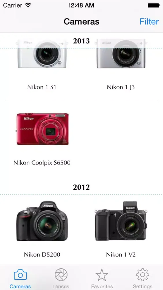 Ảnh chụp màn hình của Nikon Camera Bible - The Ultimate DSLR & Lens Guide: specifications, reviews and more