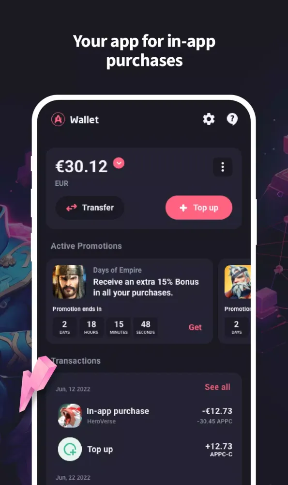 AppCoins Wallet Screenshots