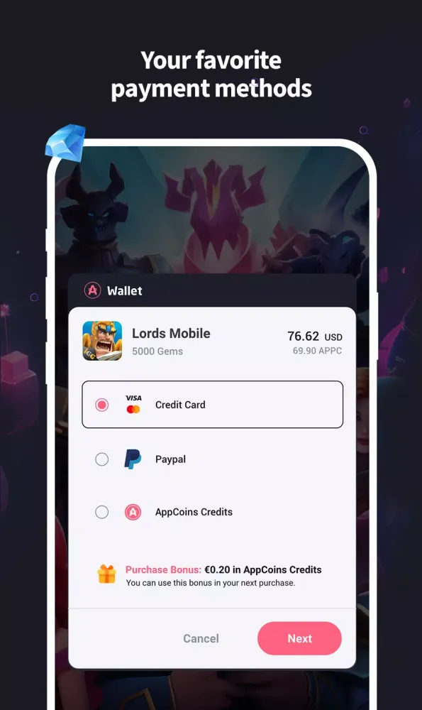 AppCoins Wallet Screenshots