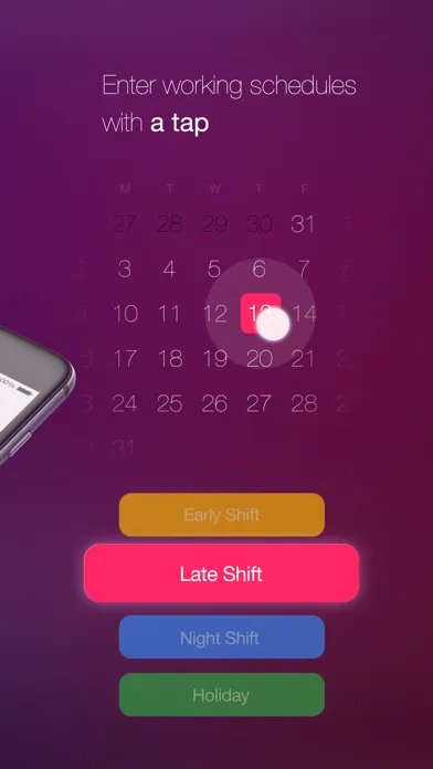 Zrzuty ekranu Shift Change