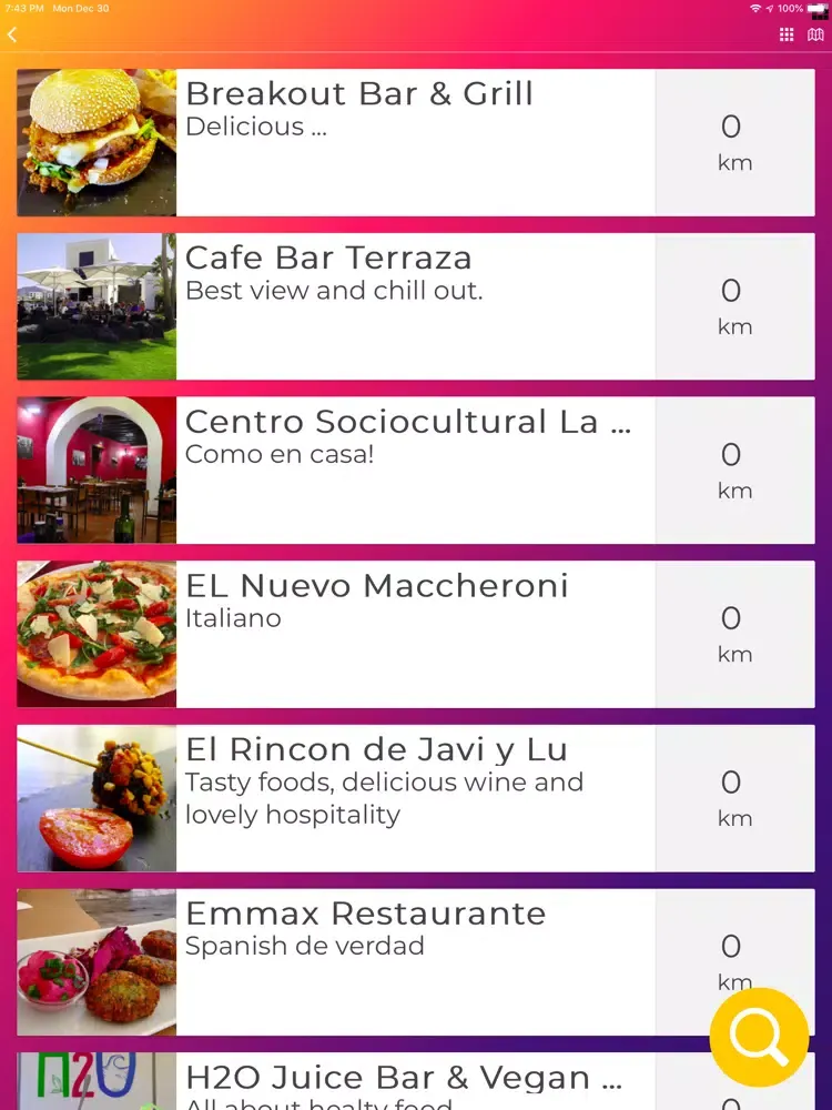 Tangkapan layar EDDI - Eat Drink Dance Info iPad 