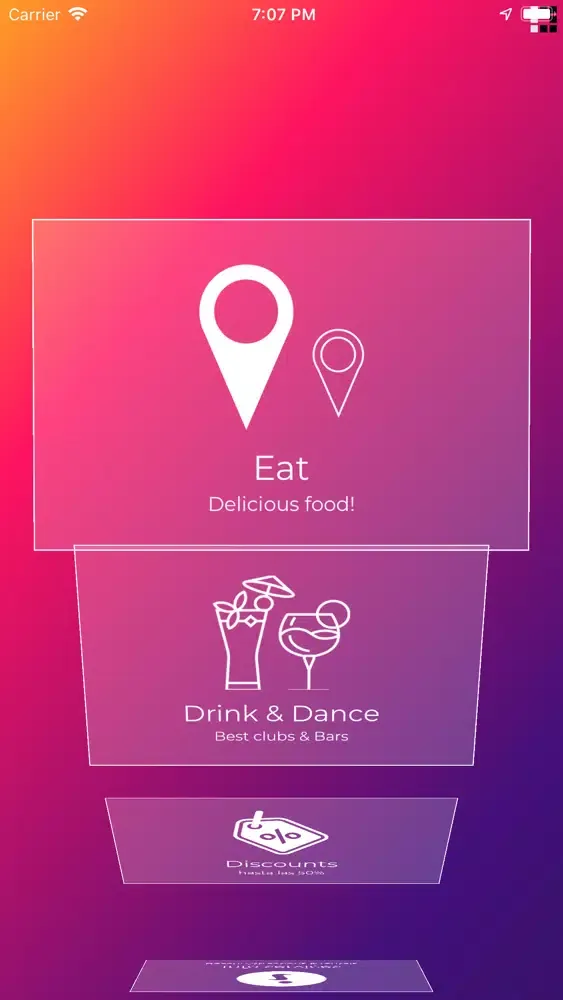 Tangkapan layar EDDI - Eat Drink Dance Info