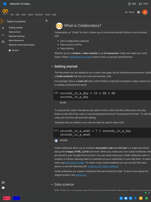 Programming Notebook PRO iPad  Screenshots