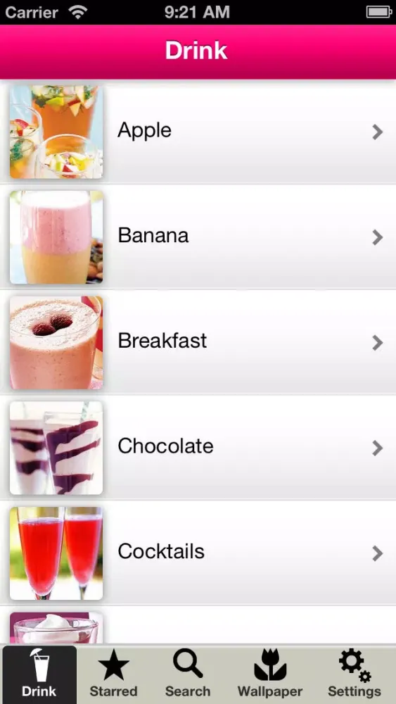 Drink Recipes Free Ekran Görüntüleri