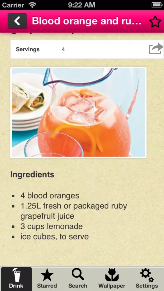 Drink Recipes Free Ekran Görüntüleri