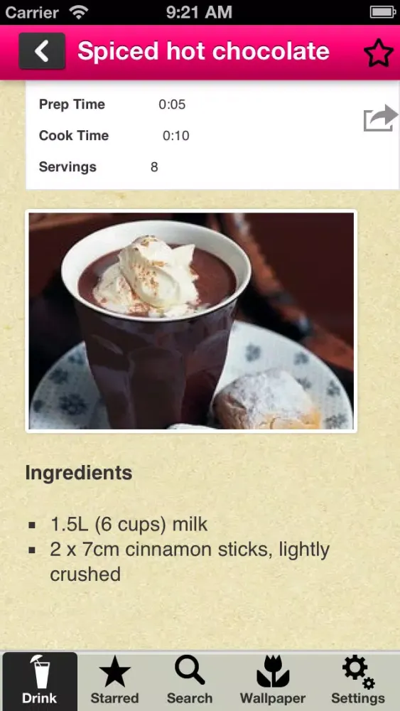 Drink Recipes Free Ekran Görüntüleri