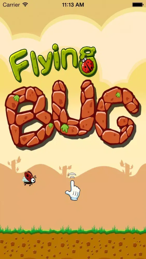 Screenshot di Flying Bug - A Self Torture Tiny Adventure Game with Ladybug