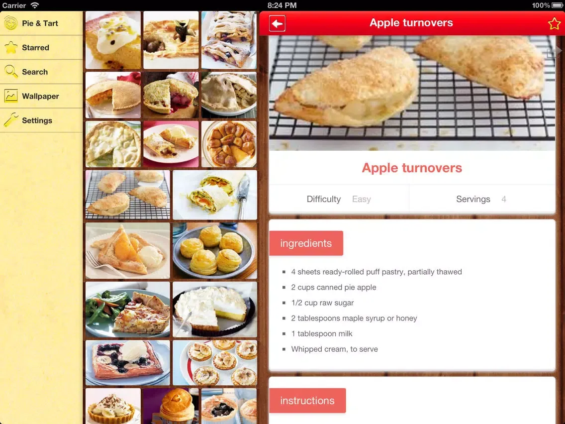 ภาพหน้าจอของ Pie Baking Pro iPad 