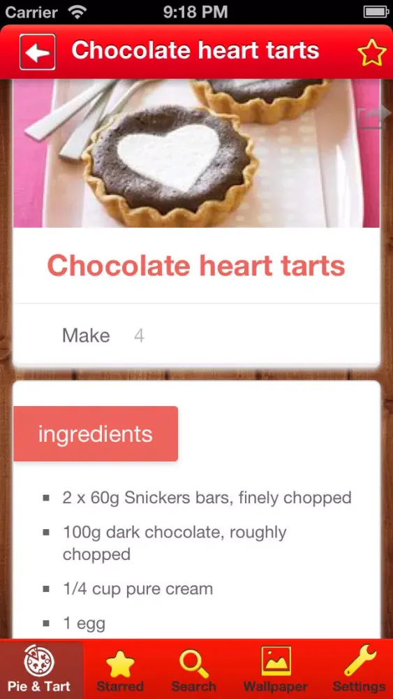 ภาพหน้าจอของ Pie Baking Pro