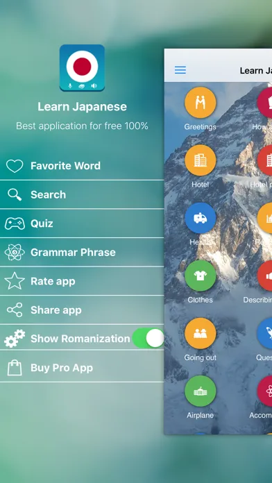 Zrzuty ekranu Learn Japanese Quick