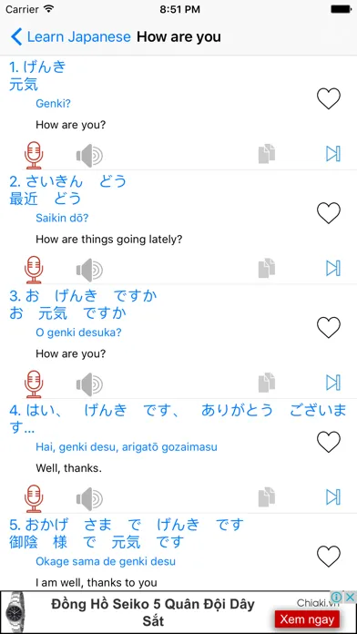 Zrzuty ekranu Learn Japanese Quick